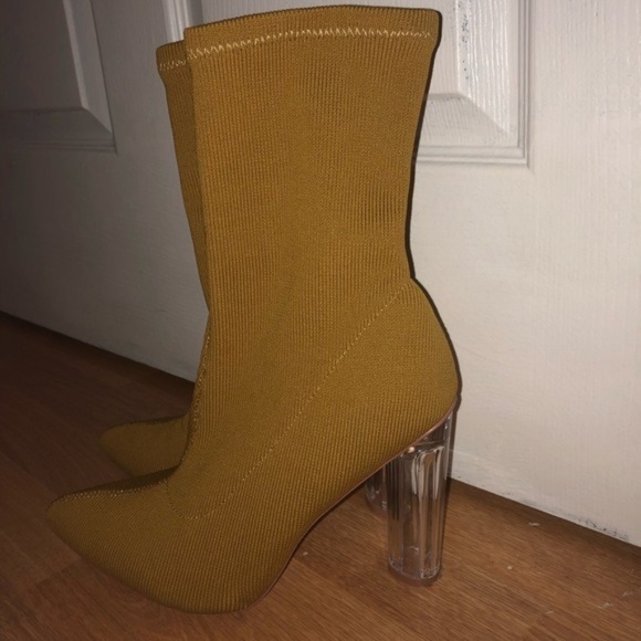 Fashion Nova Shoes - Fashion Nova Bootie Heel (Sock)